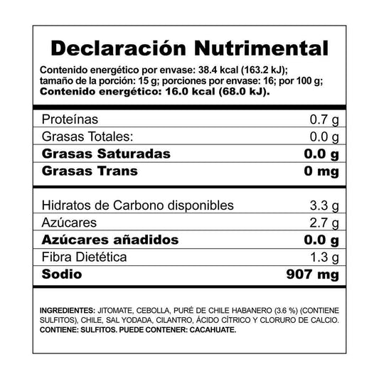 Salsa Casera Herdez con Chile Habanero 240 g