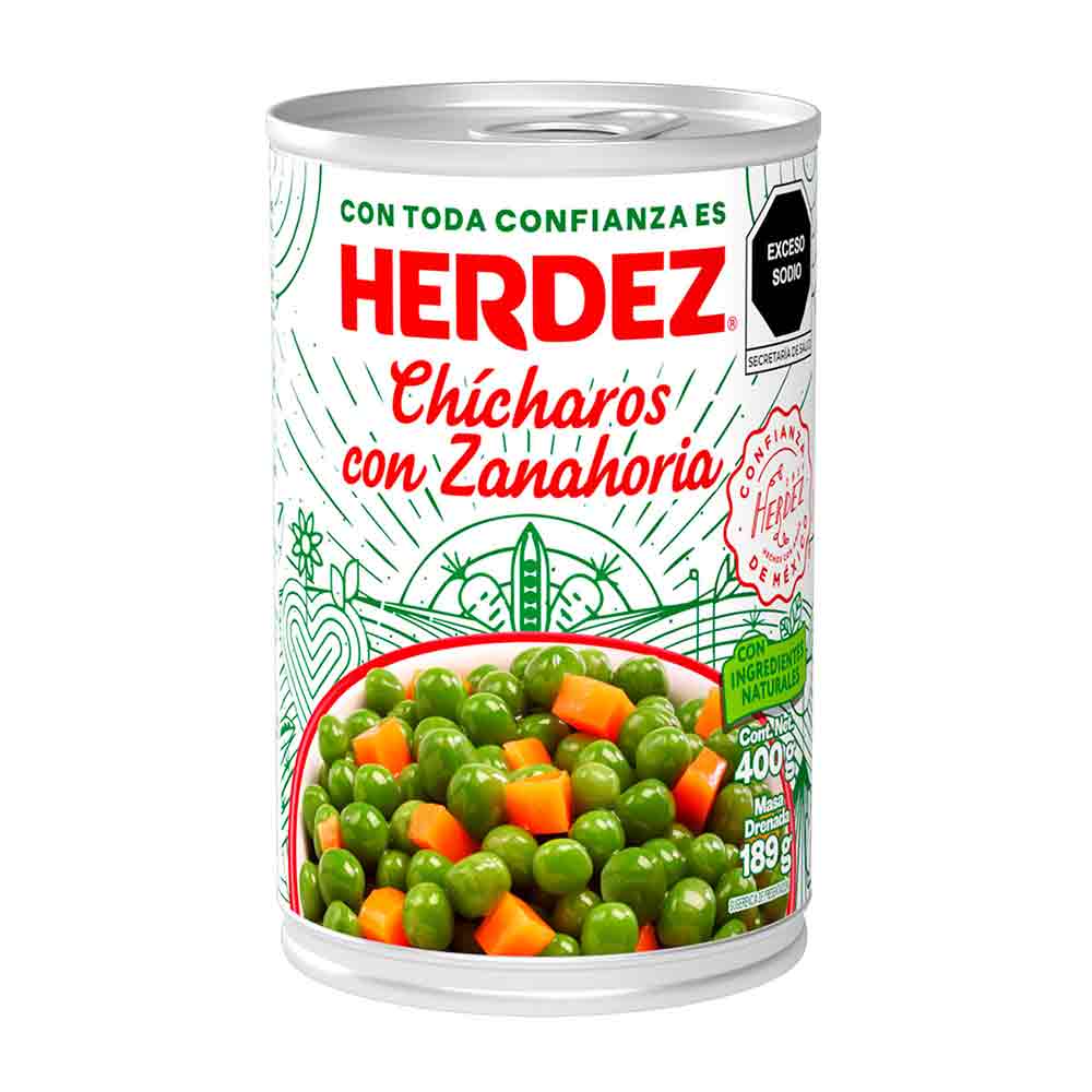 Chícharos con Zanahoria Herdez 400 g