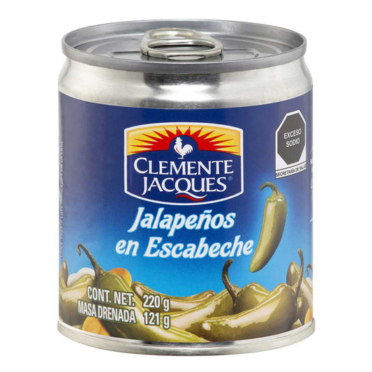 Chiles Jalapeños Enteros Clemente J. 220 gr