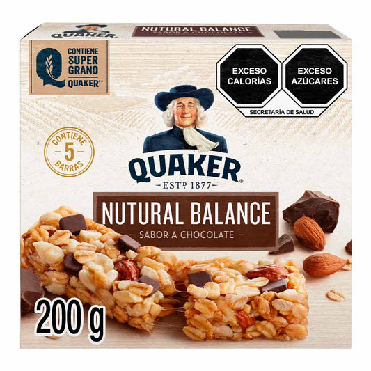 Nutural Barra Balance Chocolate Paquete Con 5 De 40 Gramos