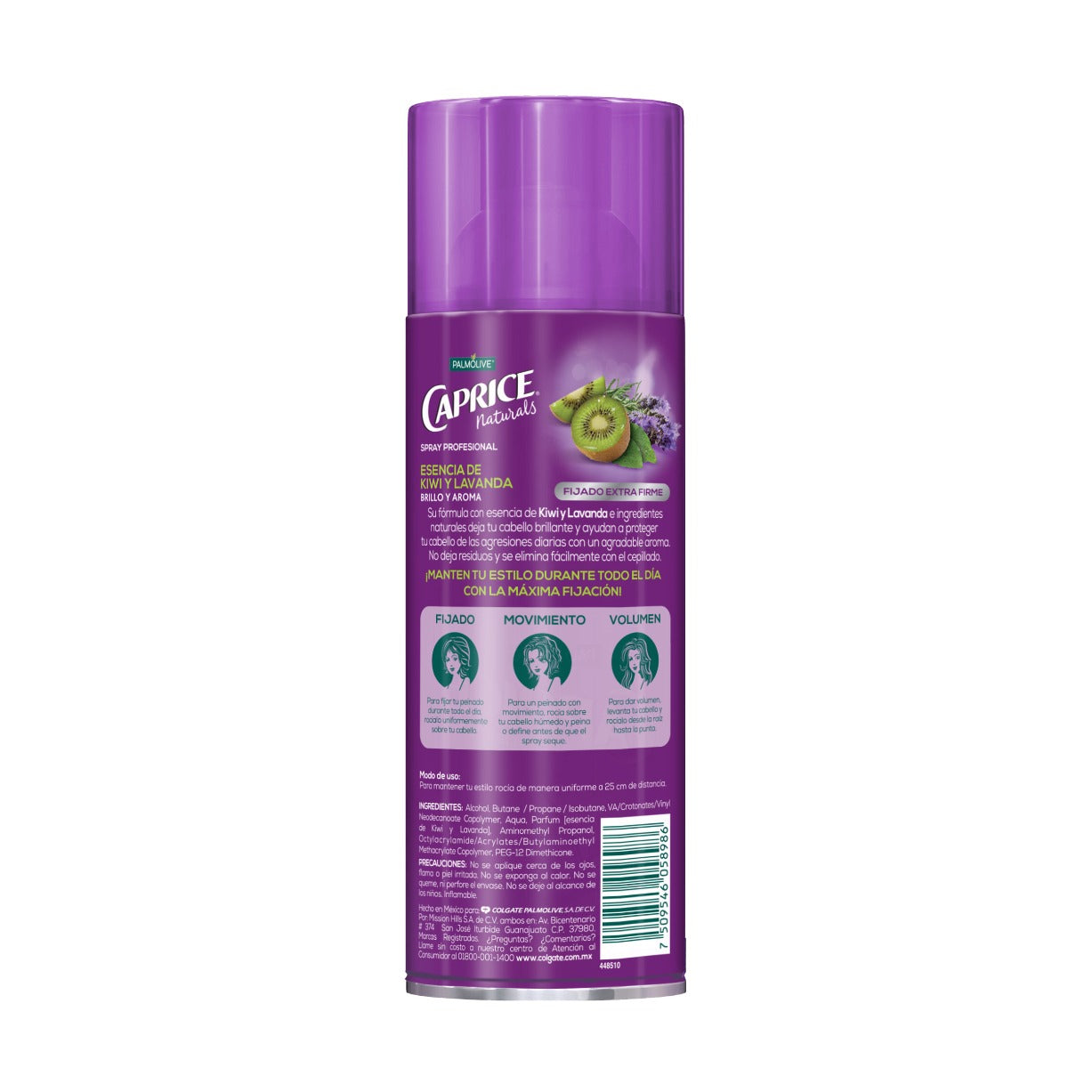 Spray para el Cabello Palmolive Caprice Naturals Esencia de Kiwi y Lavanda de 316 ml