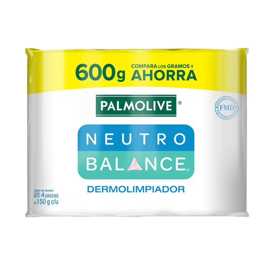 Jabón en Barra Palmolive Neutro Balance Dermolimpiador 4 pzas 150 g