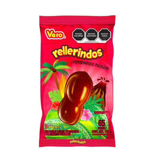 Caramelo Relleno Vero Rellerindo Enchilado Con 65 Piezas De 11 Gramos