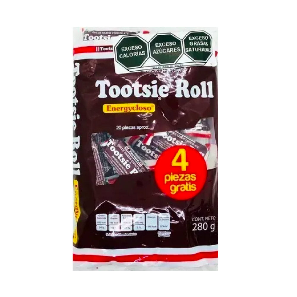 Tootsie Roll Bar Caramelo Suave Chocol 14pz