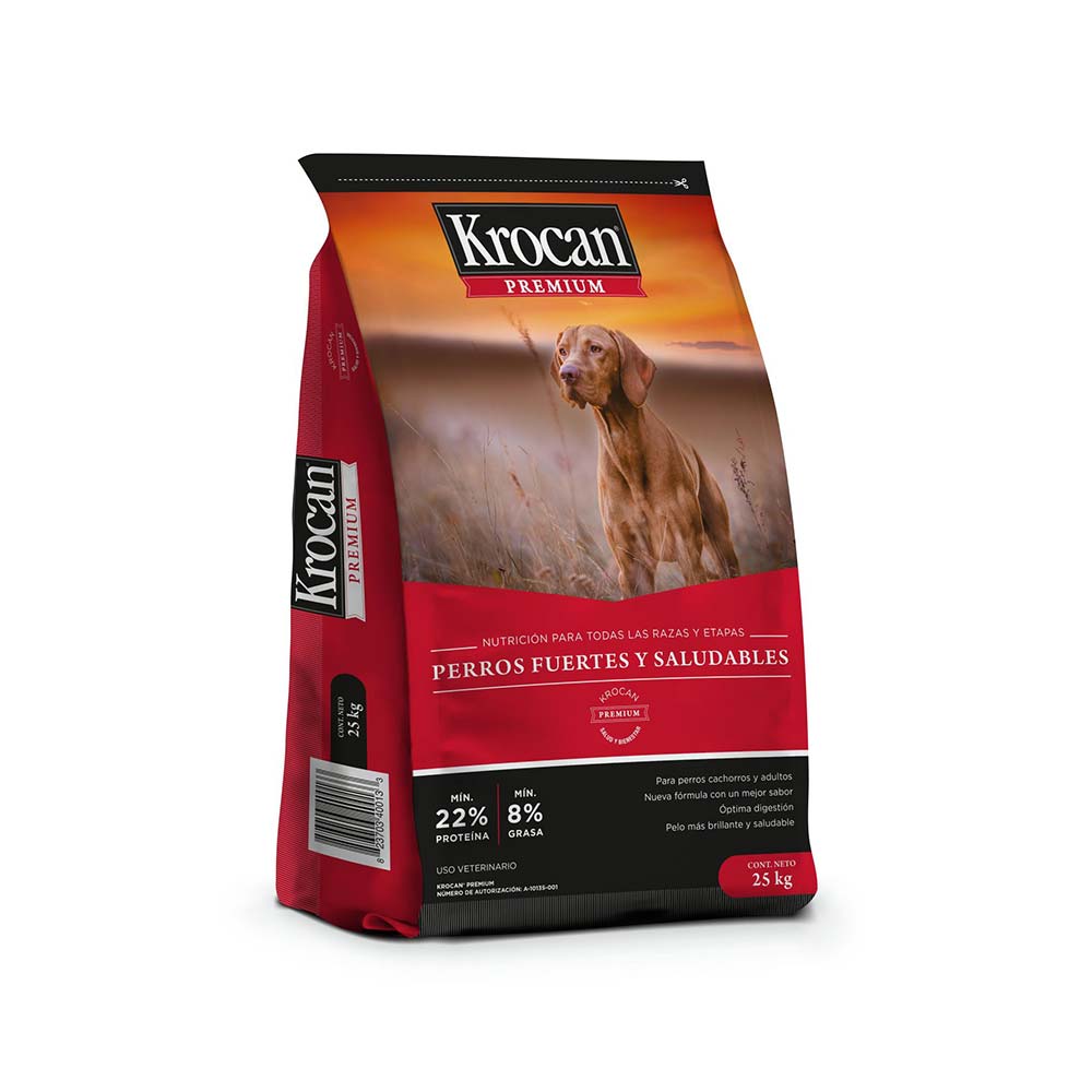 Alimento para Perro Krocan Premium Bulto 25 Kilogramos