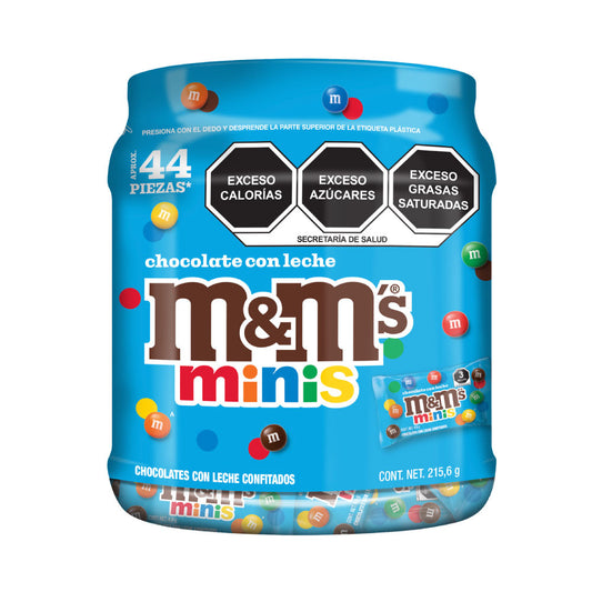 M & M Choc Vitro Mini Triangulo 44pz de 4.9gr