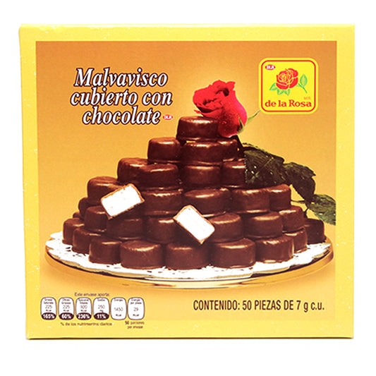 Malvavisco Cubierto Con Chocolate De La Rosa Paquete Con 50 Piezas