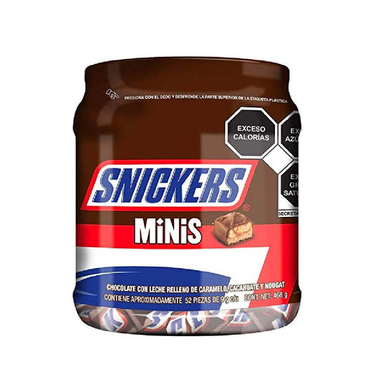 Chocolate Snickers Mini Vitrolero Con 52 piezas