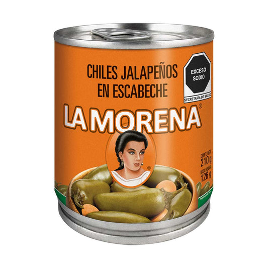 Chiles Jalapeños Enteros La Morena 210 gr