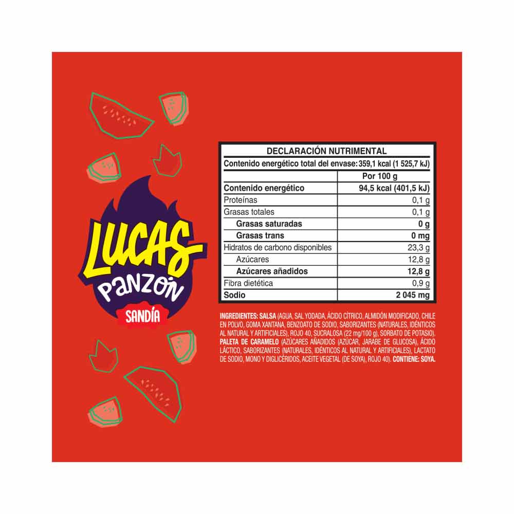 Lucas Panzón Sandía Paquete Con 10 Piezas
