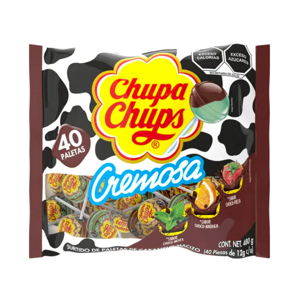 Chupa Chups Pal Maciza Cremosa Chocolate 40 de 12 gr
