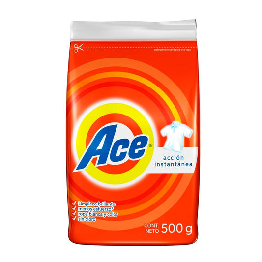Detergente Ace En Polvo Regular 500 gr