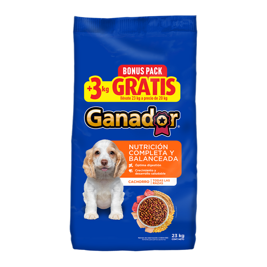 Ganador Alim Perro Cachorro 23 Kg