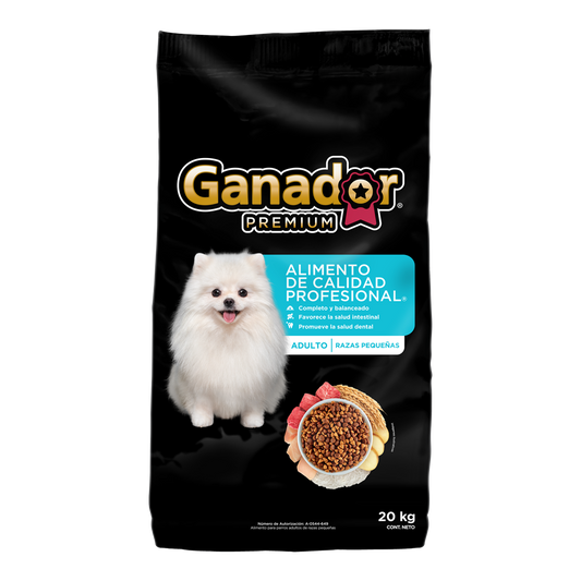 Ganador Premium Alim Perro Razas Pequeñas 20 Kg