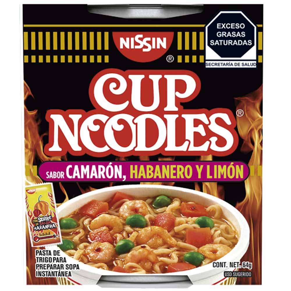 Nissin Sopa Camaron Habanero 64 Gr