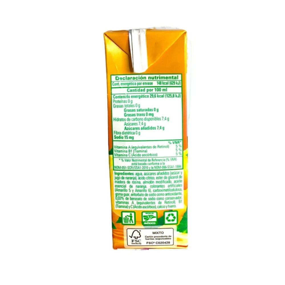 Jugo Boing Sabor Naranja 500 Mililitros