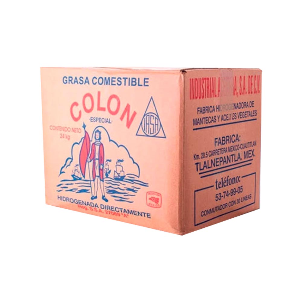 Manteca Vegetal Colon 24 Kg