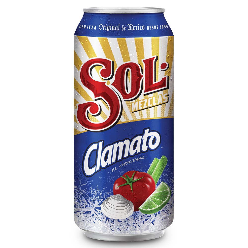 Sol Cerveza Clamato Laton 16 Oz