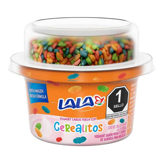 Lala Yogurt Batido Fresa Cereal de Sabores 100 Gr