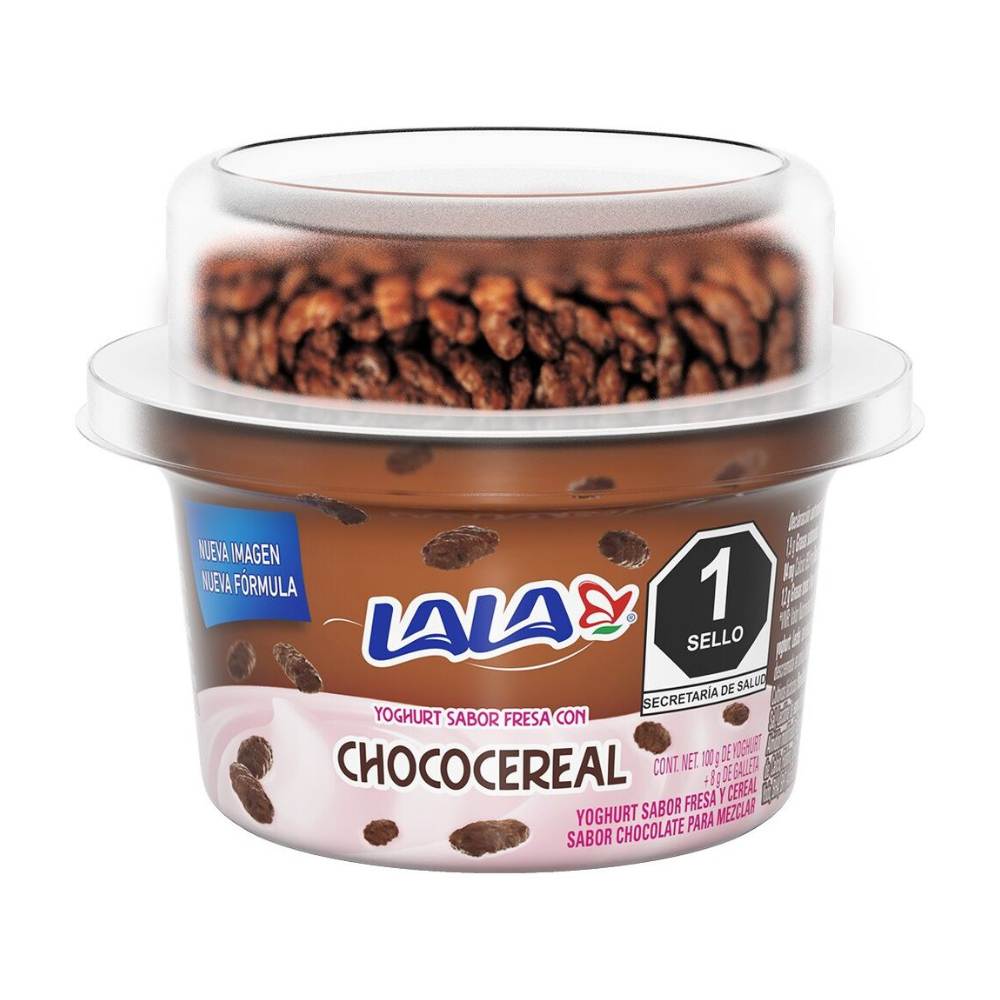 Yogurt Lala Batido Fresa Cereal Chocolate 100 Gramos