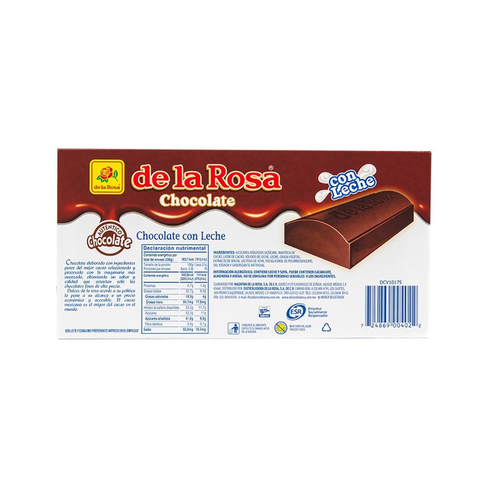 Chocolate Suizo De La Rosa Paquete Con 16 Piezas De 21 Gr