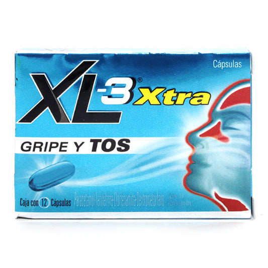 Antigripal XL 3 Gripa Y Tos Caja con 12 Tabletas