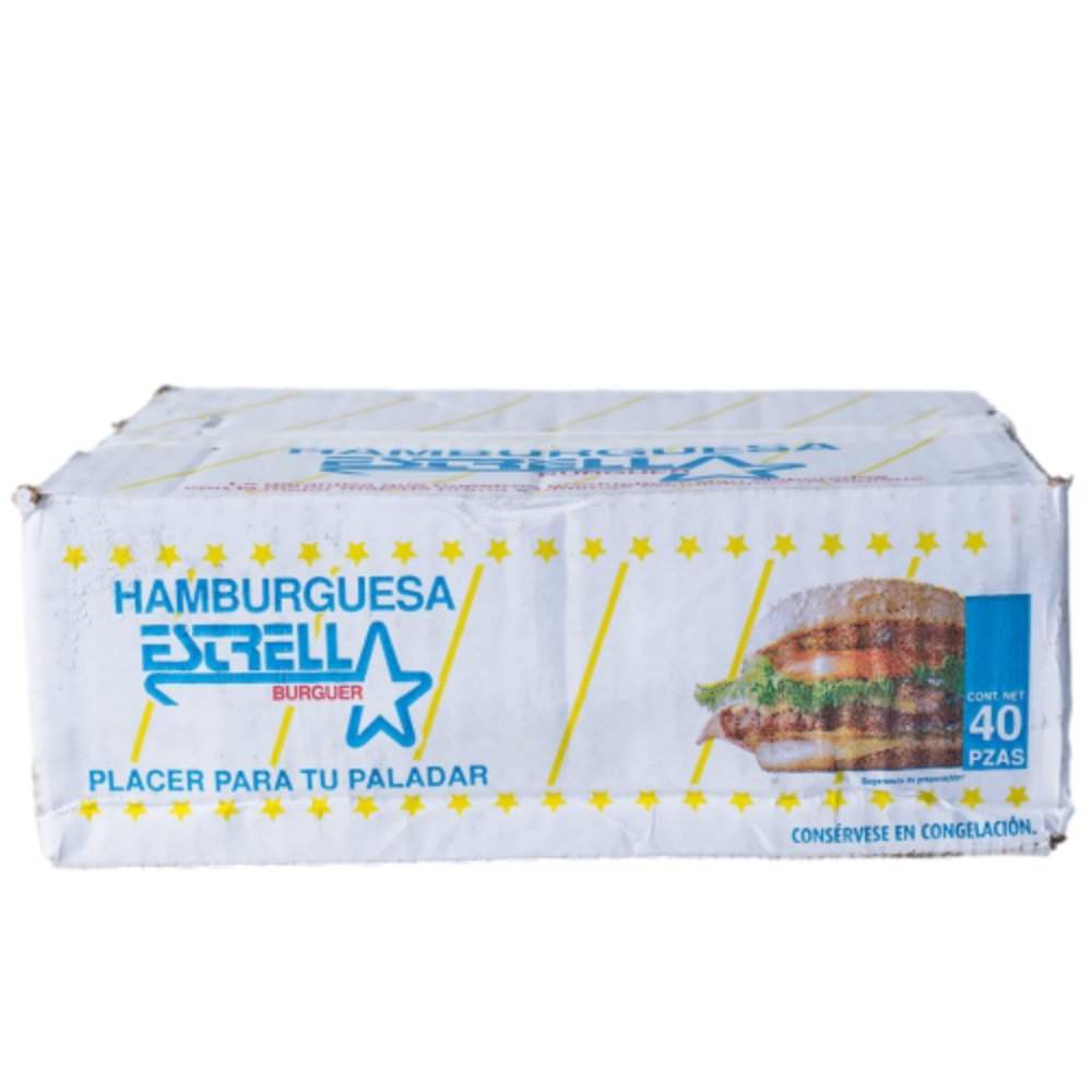Hamburguesa Estrella 40 piezas
