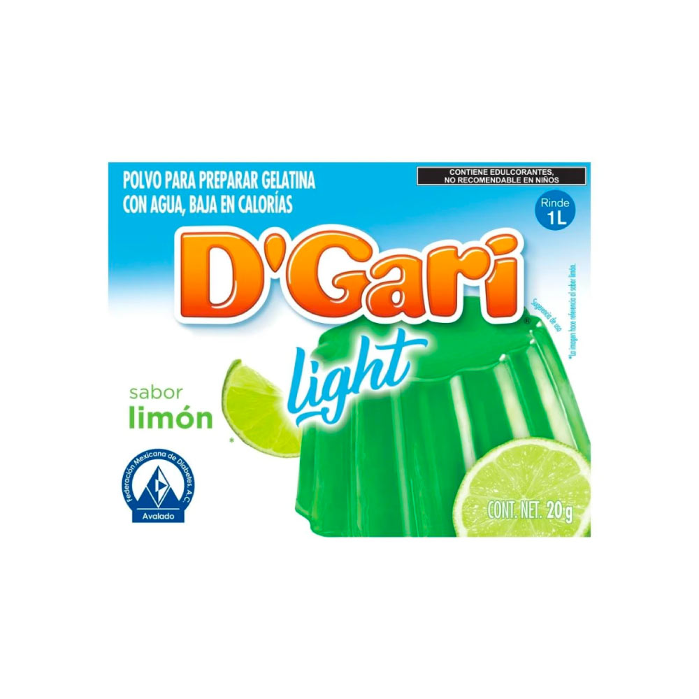 Dgari Gelatina Light Limon 20 Gr
