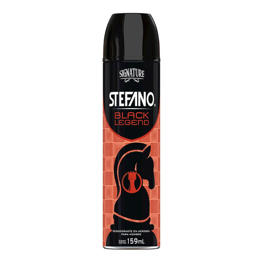 Desodorante Stefano Black Legend en Aerosol 159 ml