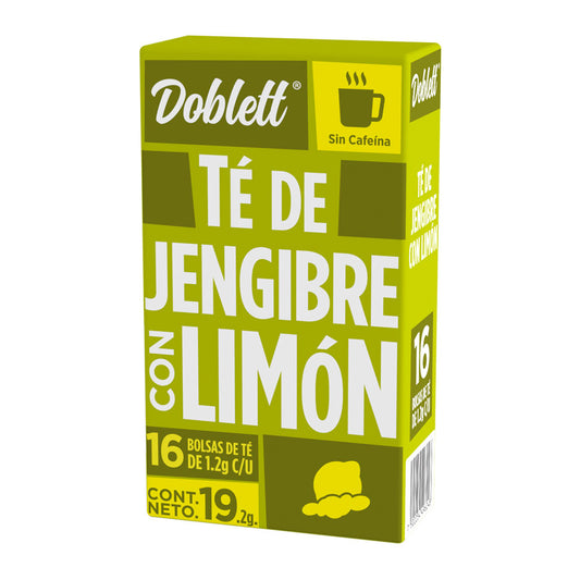 Té Doblett Jengibre limón 16 Sobres De 1.2 gr