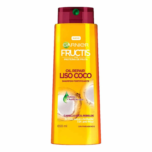 Garnier Fructis Oil Shampoo Liso Coco 650 Ml