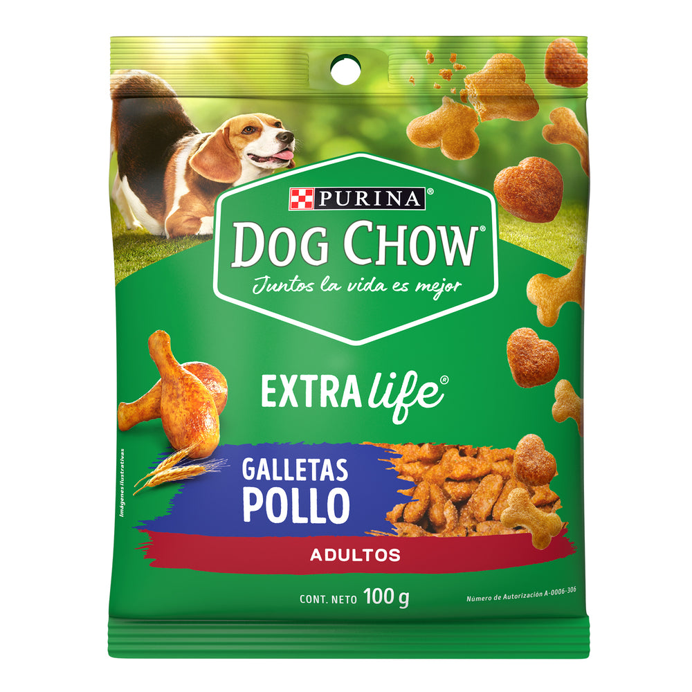 Galletitas Purina Dog Chow Abrazzos Adulto Sobre de 100 Gramos.