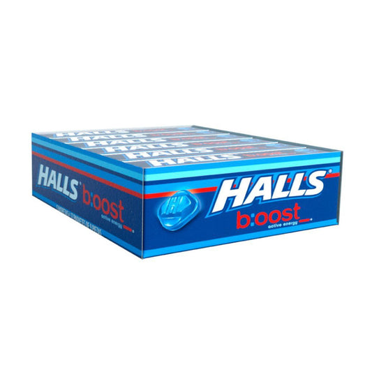Halls Boost Paquete Con 12 De 25.2 Gr