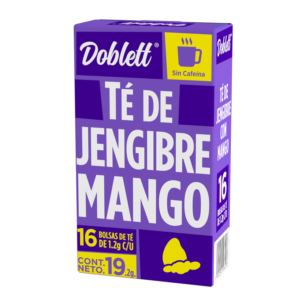 Té Doblett Jengibre Mango 16 Sobrs De 19.2 gr