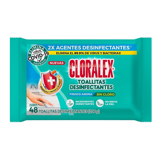 Cloralex Toallita Desinfectante Flowpack 48 Pz