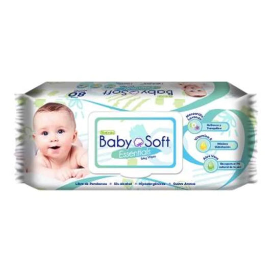 Baby Soft Toalla Humeda Essential 80+10 Pz