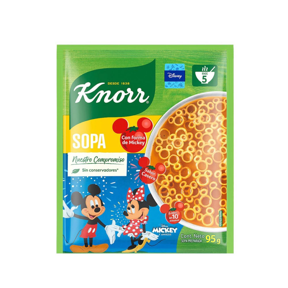 Knorr Sopa Mickey Con 6 Pz De 95 Gr