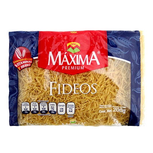 Sopa Maxima Premium Fideo 200 Gramos