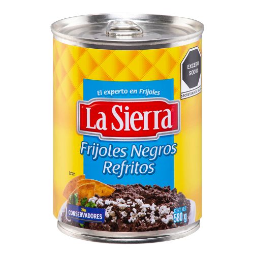 Frijoles Refritos Negros La Sierra 580 gr