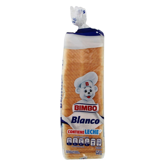 Pan Blanco Grande Bimbo 640 Gramos