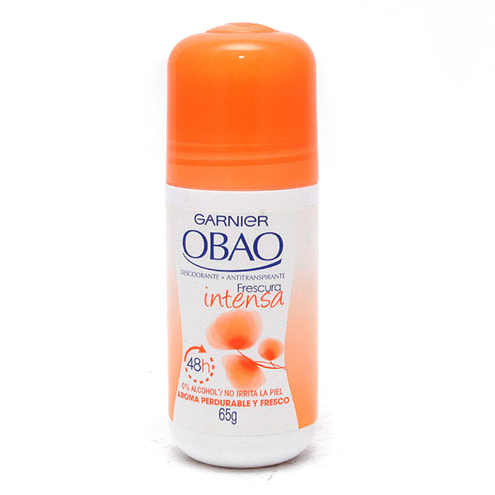 Desodorante Obao Roll On Frescura Intensa Mujer 65 Gramos
