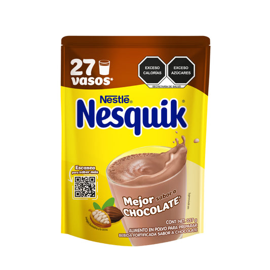 Chocolate En Polvo Nesquik Bolsa 357 Gramos