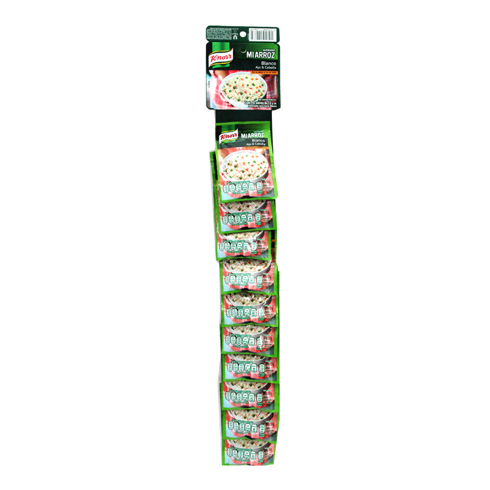 Sazonador Knorr Arroz Blanco Paquete Con 10 Piezas De 12 Gramos