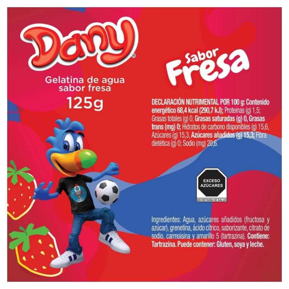 Gelatina Dany Postre Fresa 125 Gramos