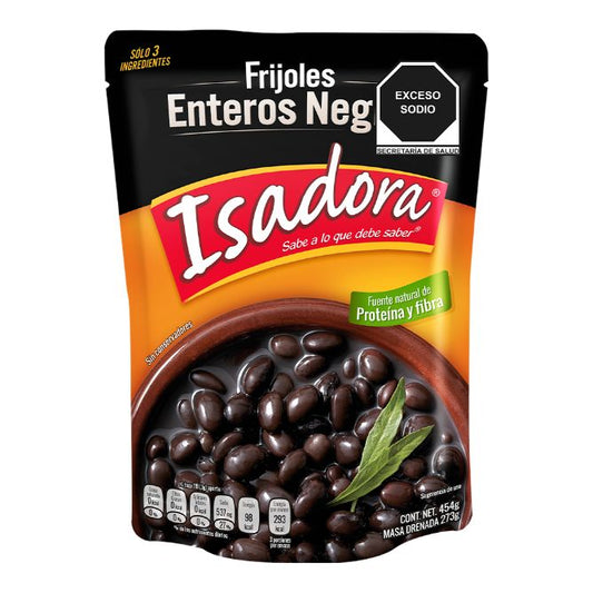 Frijoles Enteros Negros Isadora 454 gr
