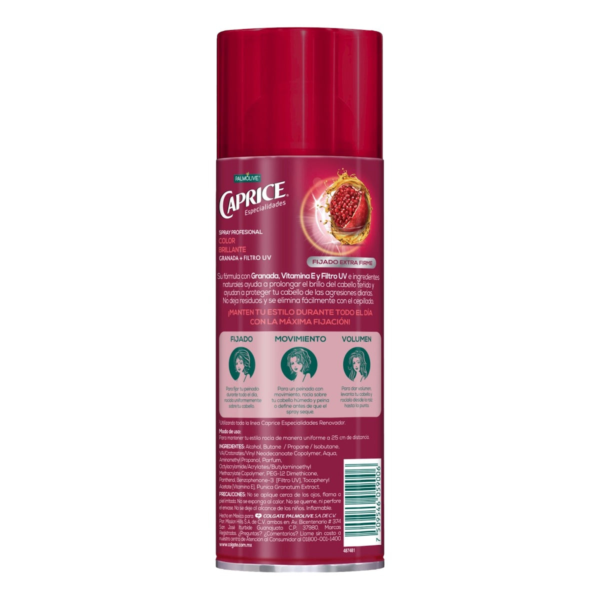Spray Caprice Color Brillante Vitamina E + Filtro UV 316 ml