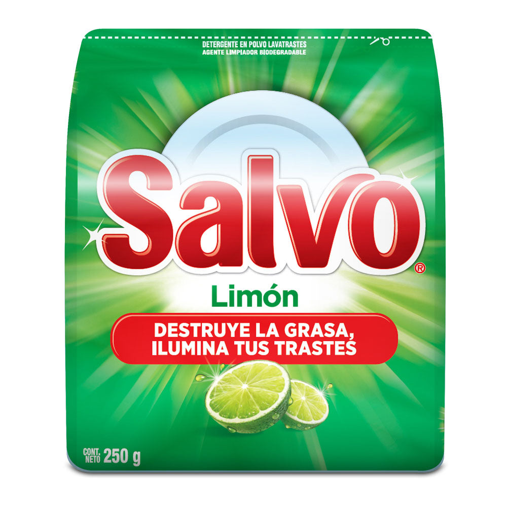 Lavatrastes Salvo en Polvo Limon Bolsa 250 gr