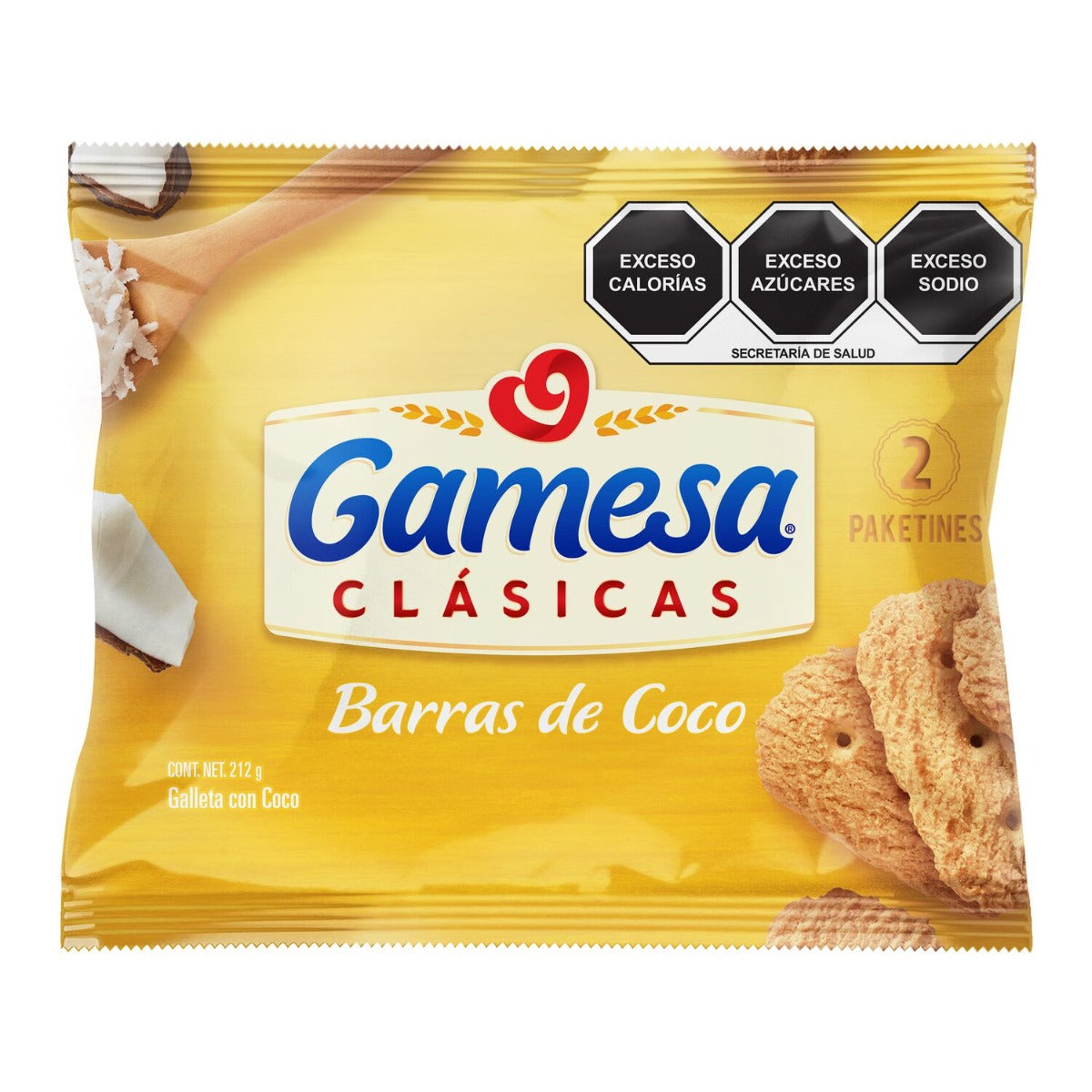 Barras De Coco Gamesa 212 gr